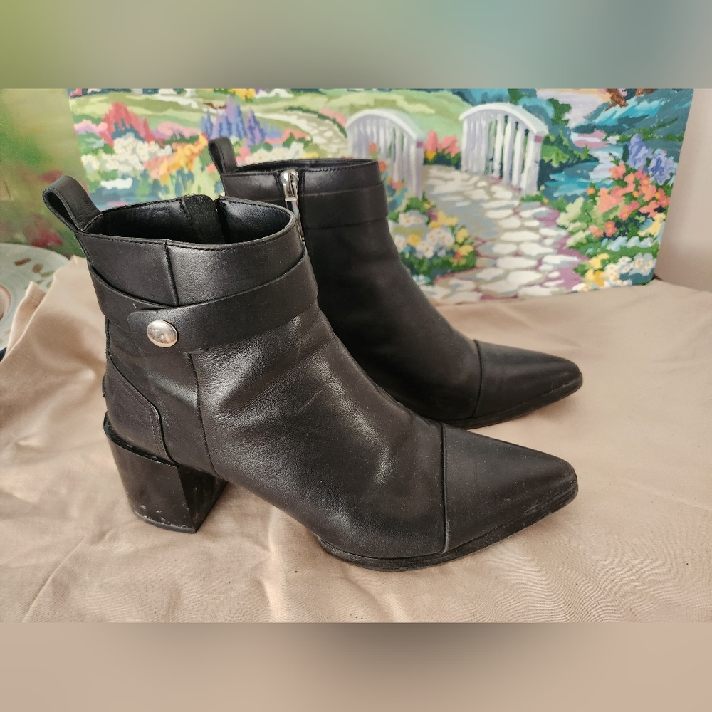 Zara leather boots